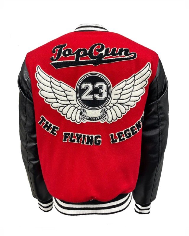 Top Gun Men The Flying Legend Red Jacket